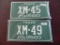 Two pair Colorado Truck License Plates.