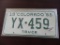 One set 1965 Colorado Truck License Plate.