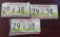 Three Indiana License Plates.
