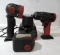 Snap On 14.4 volt cordless drill with light, charger and 2 batteries.