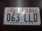 One set Utah License Plates.