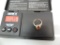 4.5gram total weight 14k gold ring with untested stones, size 5.