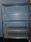 3 commercial shelving units.