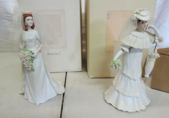 Dianne & Flora classic brides of the century figurines.