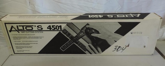 Alto's 4501 mat cutting system with original box.