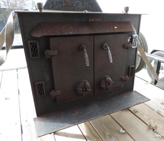 31x20x31" cast iron stove.