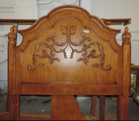 Queen size headboard footboard & rails.