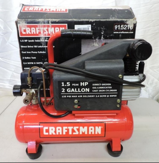 1.5hp 2 gallon air compressor with box in excellent condition.