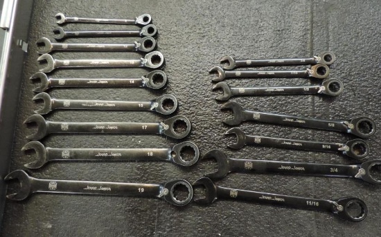 Jesse James standard and metric ratchet wrenches.