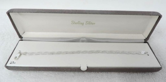 Marked sterling silver bracelet.
