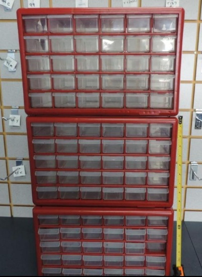 3 plastic organizer units (14x9x6").