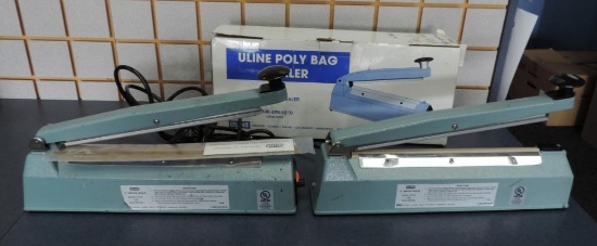 3 Uline 12" Impulse sealers.