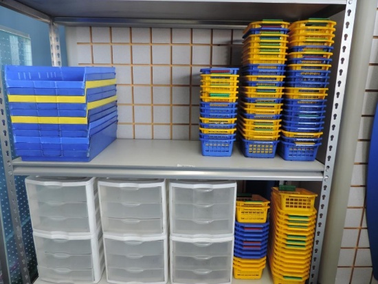 80+ plastic organizers.