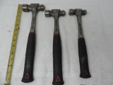 MAC tools 24, 16, & 12 antivibe hammers.