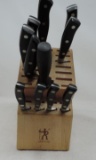 J.A. Henckels knife set.