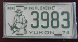 One 1974 Yukon License Plate