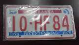 One set Nebraska License Plates.
