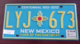 One New Mexico License Plate