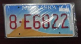 One set Nebraska License Plates.