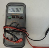 Bluepoint DMSC683 electrical tester with alligator clips.
