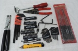 Snap on allen wrenches, Matco & craftsman picks, drill bits, craftsman wire strippers and more.