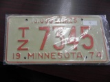One set 1974 Minnesota License Plates.