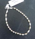 Silver and gold filled bracelet.