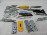13 Garvey fast cut razor knives, 3 srcaper blades and more.
