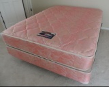 Simmons Beautyrest mattress, box, and frame.