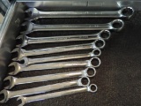9 Provalue metric wrenches and Northern 10 piece standard wrench set.