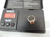 4.5gram total weight 14k gold ring with untested stones, size 5.