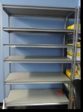 2 Grey commercial shelving units