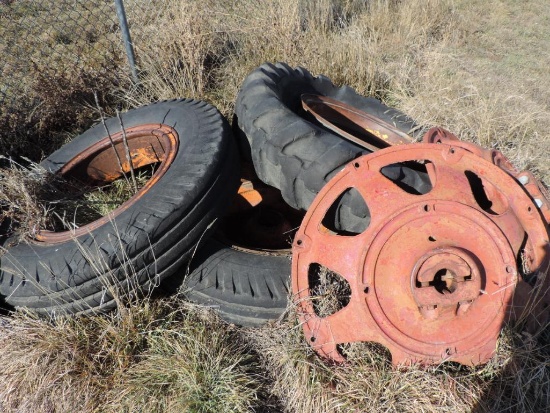 3 40" tractor wheels and tires.