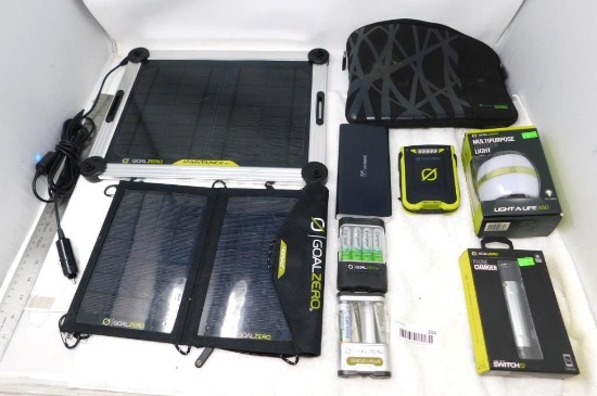 Goal Zero Solar charger and accessories