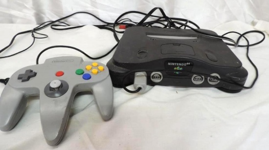 Nintendo 64 console with 1 controller.