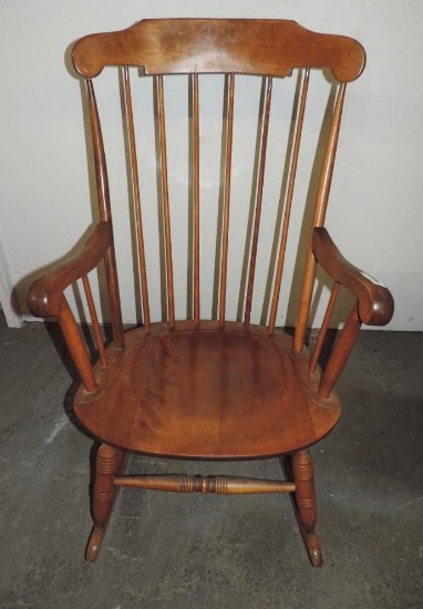 Nichols & Stone maple rocking chair in good condition.