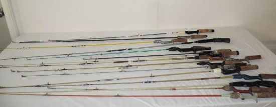 Sixteen Fishing rods assortment