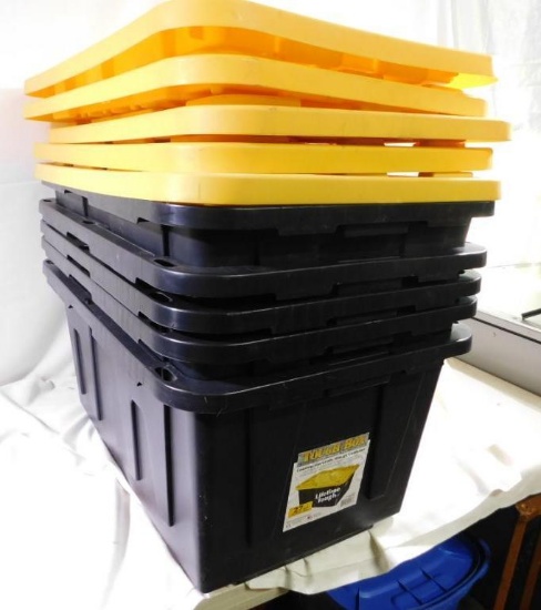 Plastic storage totes