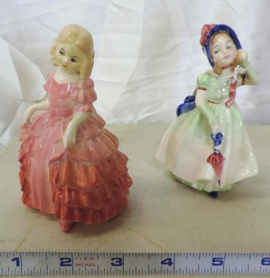 Royal Daulton Rose and Babie figurines.