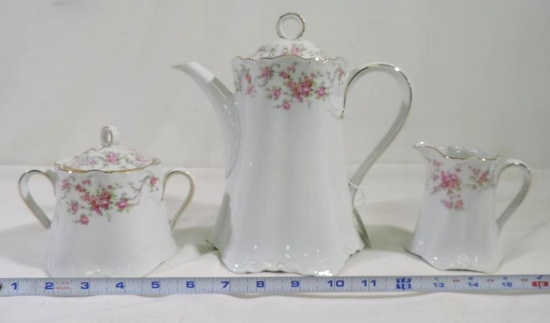 Beautiful Hutschenreuther Germany pitcher, creamer and sugar set.