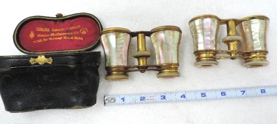 Lemaire Paris 1878 pat. Opera glasses lot.