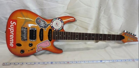 Ibanez SA series sunburst guitar.