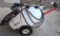 Fimco 20gallon towable sprayer with hose and nozzle.