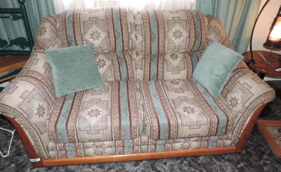 Southwestern couch, loveseat and 2 chairs.