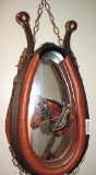 Dennis Swindell hand painted mirrored back horse collar.