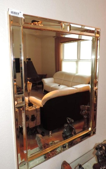 26x32" framed mirror.