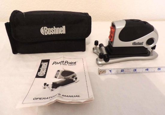 Bushnell pivot point laser level with case and manual.