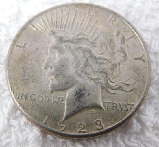 1923 US Peace Silver Dollar coin