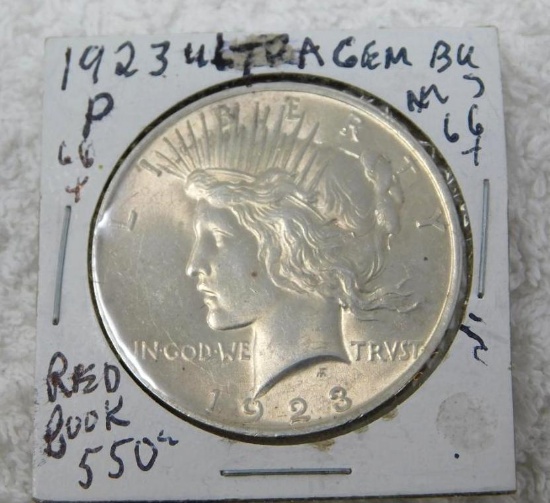 1923 US Peace Silver Dollar Coin