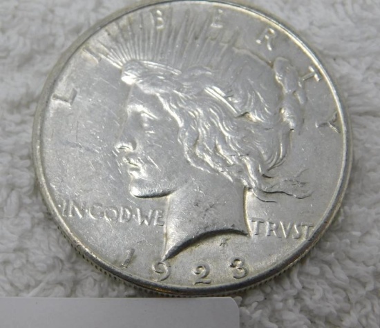 1923 US Peace Silver Dollar coin